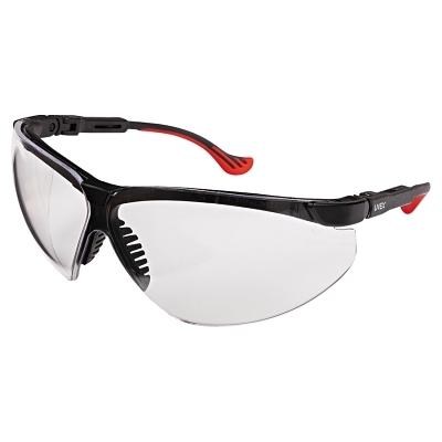 XC TWO SHOT SAFETY GLASSES BLACK FRAME CLEAR LEN